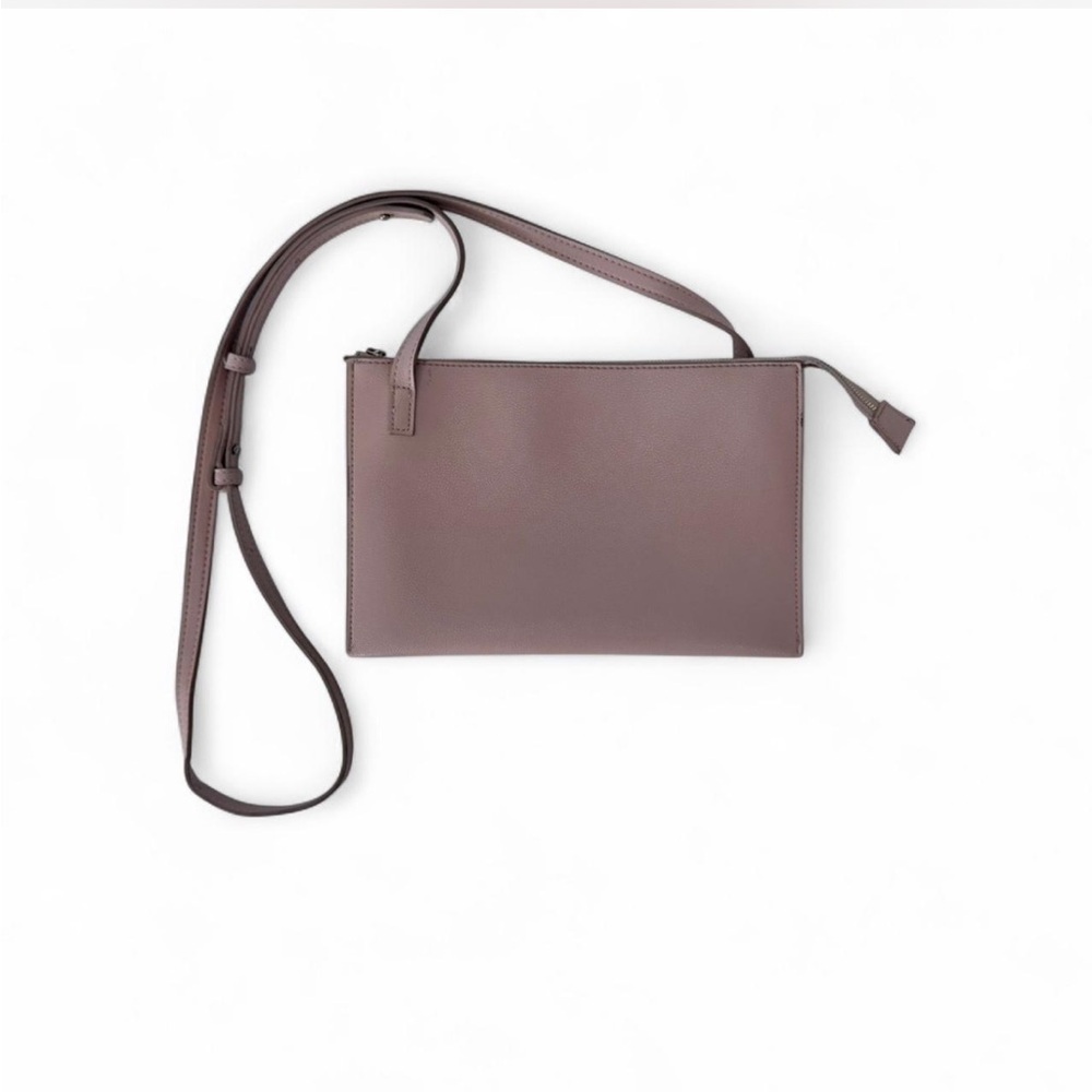 Banana Republic Dusty Rose Light Pink 3 Compartment Accordion Crossbody Bag